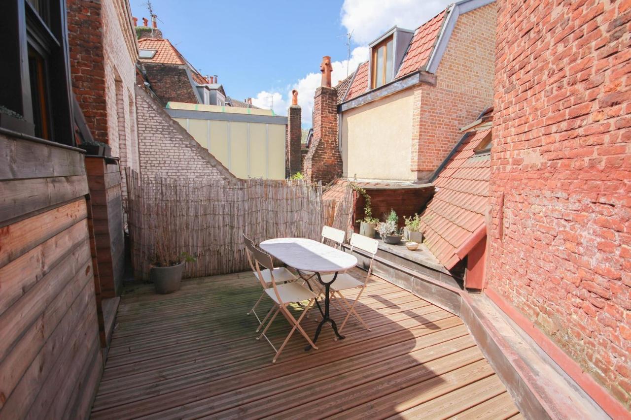 Old Lille - Superb Loft-Type Terrace! リール エクステリア 写真